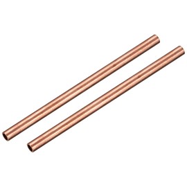 sourcing map Copper Tube, 10mm OD 1mm Wall Thickness 150mm Length Round Pipe Tubing for Industry, DIY Projects 2 Pcs
