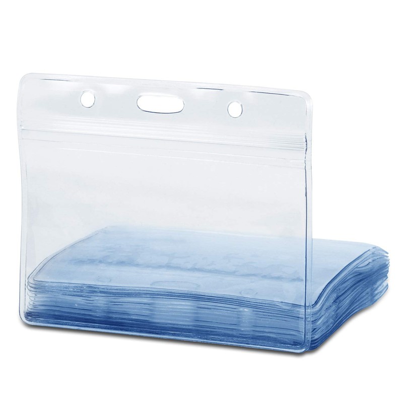 Transparent plastic ID sleeves, in 105 x 75 mm format,