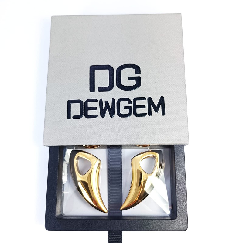 DEWGEM Heavy Ear Hangers for Tunnels - Gold Ear Stretching
