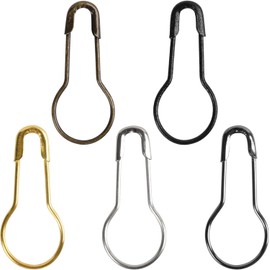 HUIANER 1000pcs Metal Gourd Pin/Calabash Pin/Safety Pins/Bulb Pin/Bead Needle Pins/Clothing Tag Pins DIY Home Accessories, 5 Colors