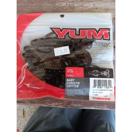 YUM  Christie Critter 3.5" black neon 10pk