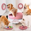 ZOURYNUA Dog Lick Bowl, Non-Slip Dog Slow Feeder Licking Mat