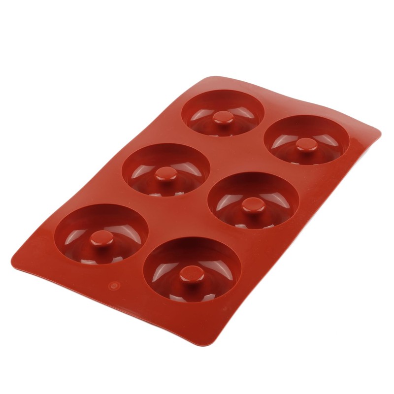 6 Cavity Donut Silicone Chocolate Molds Doughnut Pan Baking Mold