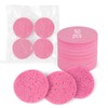 HUAXIN BIOTECHNOLOGY 50-Count Compressed Facial Sponges,100% Natural Cellulose Cosmetic Facial