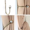 Coolnice 4 Pack Curtain Holdbacks Wall Mounted Curtain Tiebacks Hooks
