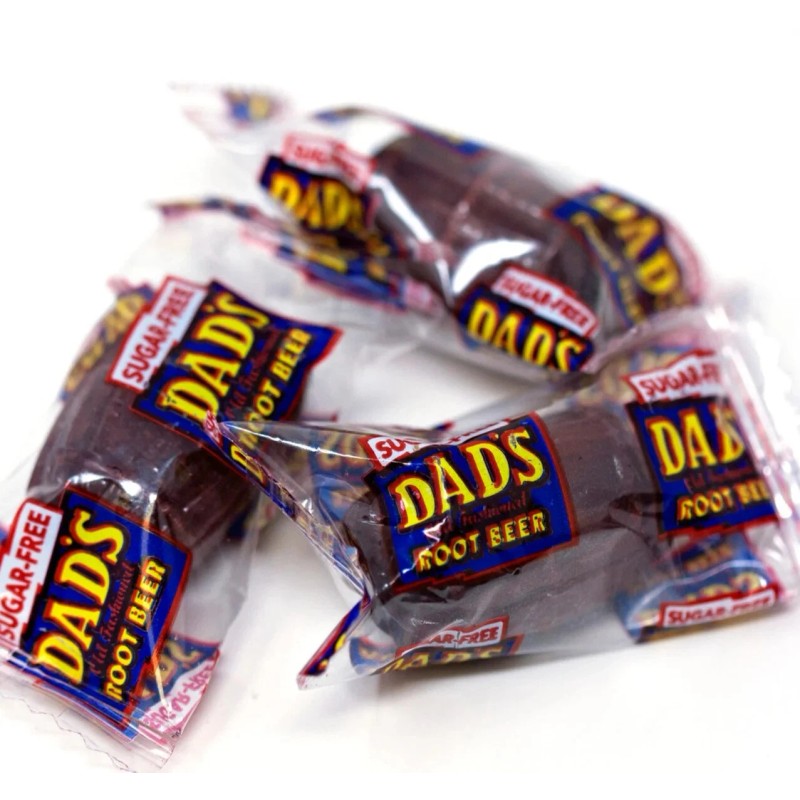 Dad's Root Beer Barrels Hard Candy, Individually Wrapped in Resealabl