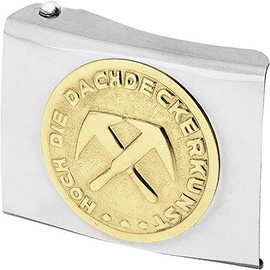 FHB 87021-81 Belt Buckle Dachdecker Holger in Silver, Universal