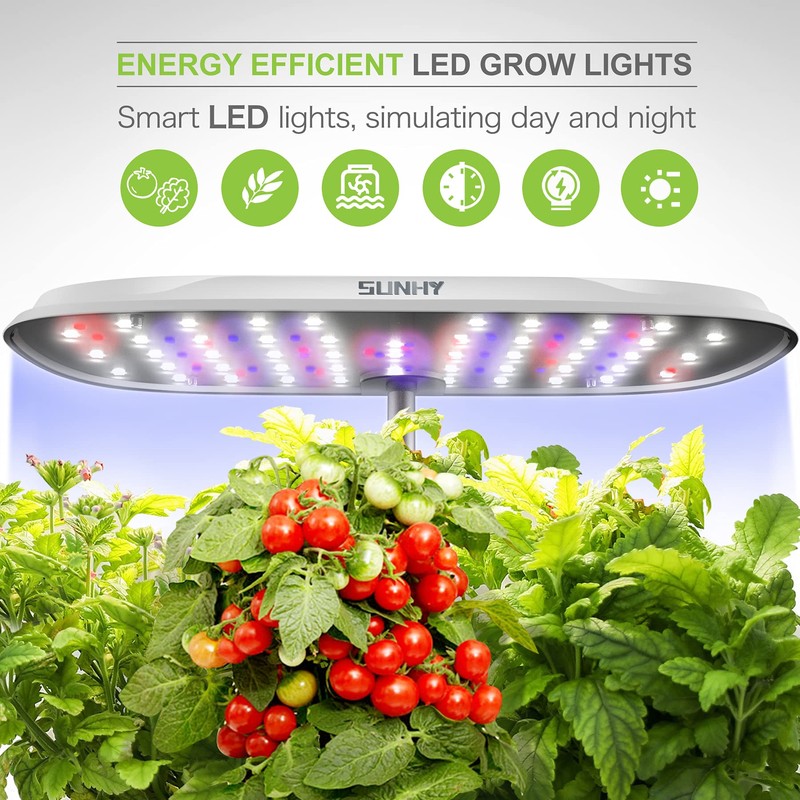 SUNHY Hydroponics Growing System, Indoor Hydroponic Garden Hydroponic Grow Kit