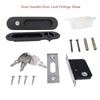 betensh Sliding Door Lock Sliding Door Handle with Key Door
