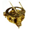 Nautical Sundial Compass - Solid Brass Sun Dial 3" Brass