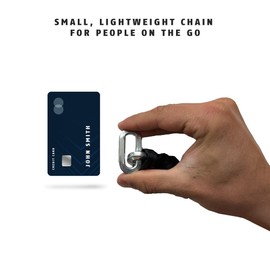 ABUS Hardened Steel 6KS 2 Foot x 1/4" Thick Square Security Chain for Bikes, Containers, Trailers, ATV's, Motorcycles and Personal/Industrial Property