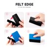 FOSHIO 20PCS Black Standard Pre-Cut Self-Adhesive Squeegee Fabric Felt Replacement