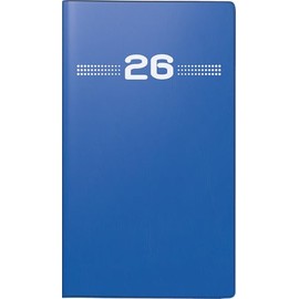 rido/idé Pocket Calendar Model Mini Planner D 15 2026 | A6, Plastic, Blue