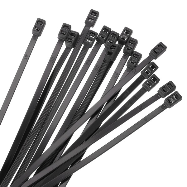 sourcing map Cable Zip Ties 200mm x 5mm, 100 Pcs