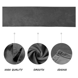 BALCONY & FALCON Grey Table Runners Washable Table Runner for Kitchen Party Holiday Decoration Dining Room