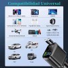 5en1 Cargador Para Auto Retráctil 120w Carga Rápida De Coche