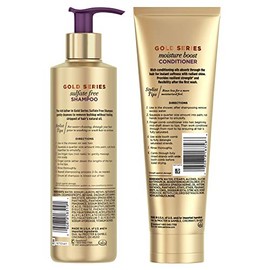 Kit de champú y acondicionador sin sulfato Pantene, con aceite de argán, Serie Oro Pro-V, para cabello natural y rizado texturizado, 16.9 fl oz, kit