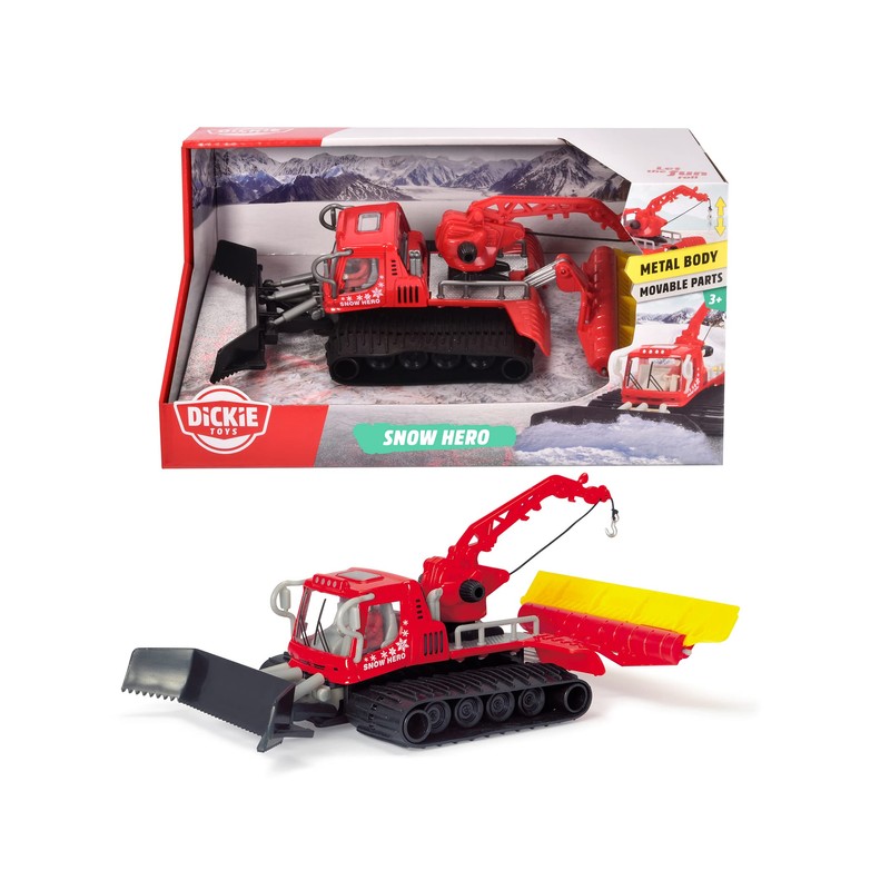 Dickie Toys 203783002 Snow Caterpillar, Snow Hero, Moving Parts, 23