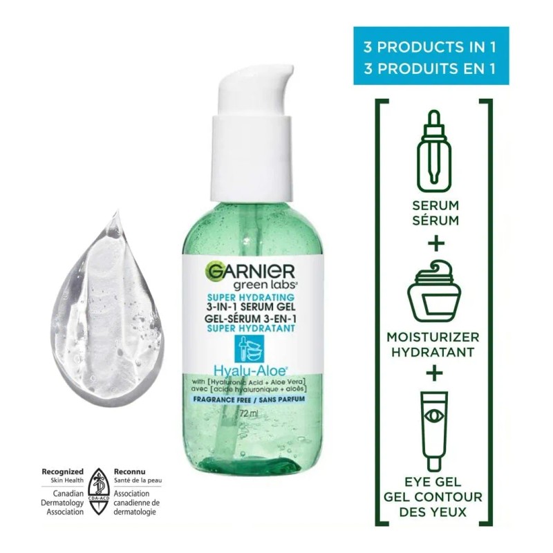 Sérum Gel Superhidratante 3 En 1 Hyalu-aloe Con Ácido Hialur
