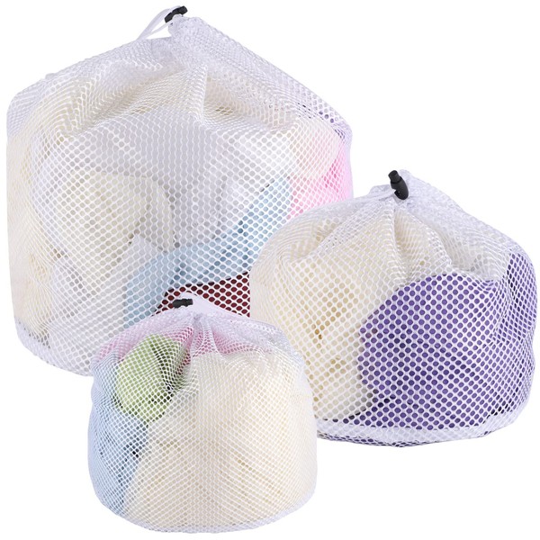 Pack of 3 Laundry Nets, 3 Sizes Laundry Bags with