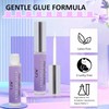 LZM Strip Lash Adhesive, Quick Drying Lash Glue Brush Applicator,