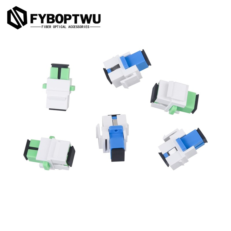 fyboptwu - 5pcs Fiber Optic Coupler SC Keystone Jack Coupler