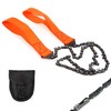 Taozoey Outdoor Hand Chainsaw, Compact Hand Chainsaw, Belt Bag, 11