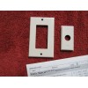 Russound Almond Russound Embossed 'R' Wall Plate for Impedance Series