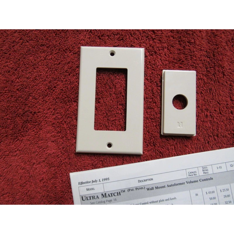 Russound Almond Russound Embossed 'R' Wall Plate for Impedance Series
