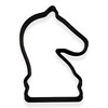 Knight Chess Piece Cookie Cutter with Easy to Push Design,
