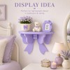 Purple Kawaii Room Decor Floating Shelf, with Mounting Kit 50Cute