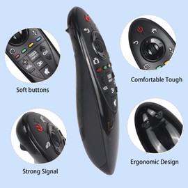 AN-MR500G ANMR500G Remote Control Compatible with LG FHD LED LCD 3D Smart TV 39LB6500 42LB6300 47LB6350 49UB8500UA 50LB6300 55EC9300UA 60LB6300 65LB630 65LB6500 (NO Voice Magic Pointer Function)