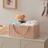 HBlife Large Baby Diaper Caddy Organizer Pink, Paper Rope Storage