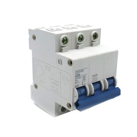 Dahszhi DIN Rail Mounted Circuit Breaker AC 400V 20A 3 Pole DZ47-63 C20