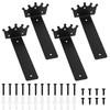 4 Pcs Heavy Duty Floating Shelf Brackets for Shelves L