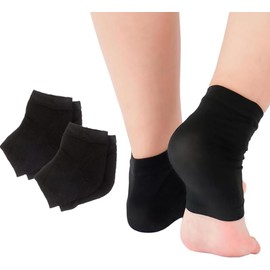 Heel Socks, Moisturizing Socks, Set of 2, Herbal Formulation, Skin Care, Heel Protection, Heel Support, Crack Prevention (2 Pairs of Heel Socks)