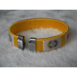 Brazil World Cup Football Sports Souvenir Bracelet Silicone - One Bracelet