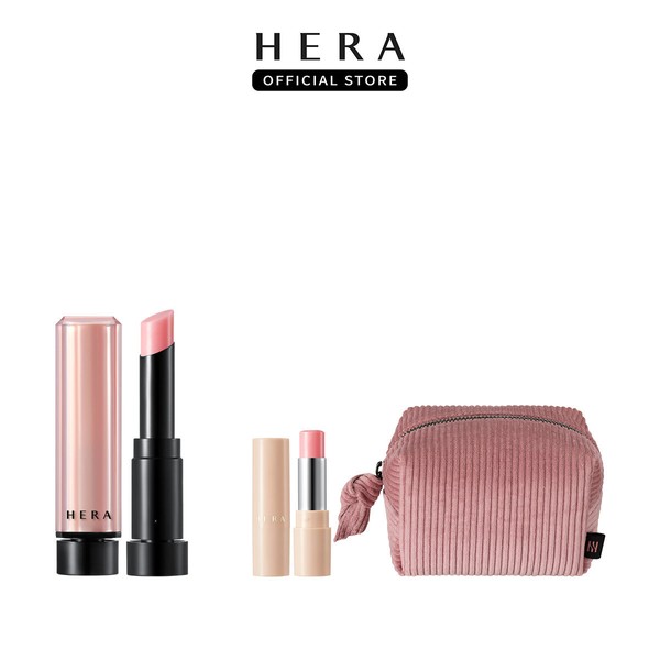 Hera [Planning] Sensual nude balm + silver fortune telling pouch + mini lip gift, No. 356 Tempting Red