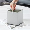 JLAMBOM PU Leather Tissue Box Cover Square Tissue Box Holder