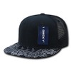 DECKY Bandanna Trucker Caps, Navy/Navy