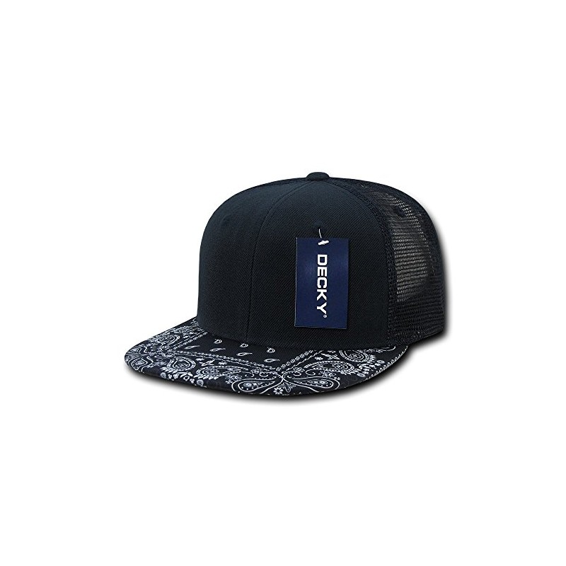 DECKY Bandanna Trucker Caps, Navy/Navy