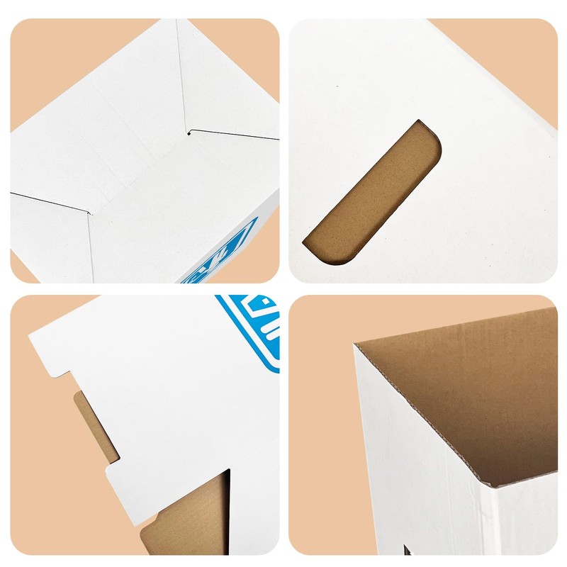 （10 Pack）Extra Hard 13 Gallon Disposable Trash Can, (21.6" H