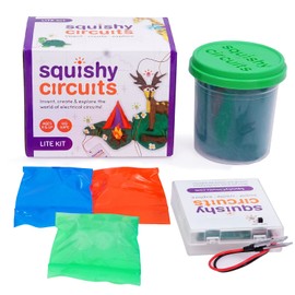 Squishy Circuits Kit Electric Circuit for Kids 8-12 (Lite Kit) – Beginner Circuit Kit w/ Conductive Dough – Electronic Kit for Kids to Make Creations Light Up (8+)