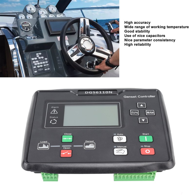 Generator Control Panel Automatic High Accuracy LED Generator Genset Controller