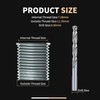 SENNMONN 3/8-16 SAE Thread Repair Kit with Insert HSS Drill,