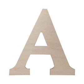 Focal20 Wooden Greek Letters, Unfinished 11 Inch Alphabet for DIY Crafts, Wood Letters Wooden Alphabets Letter Craft Pieces for DIY Display Decor (A) 12 Inch
