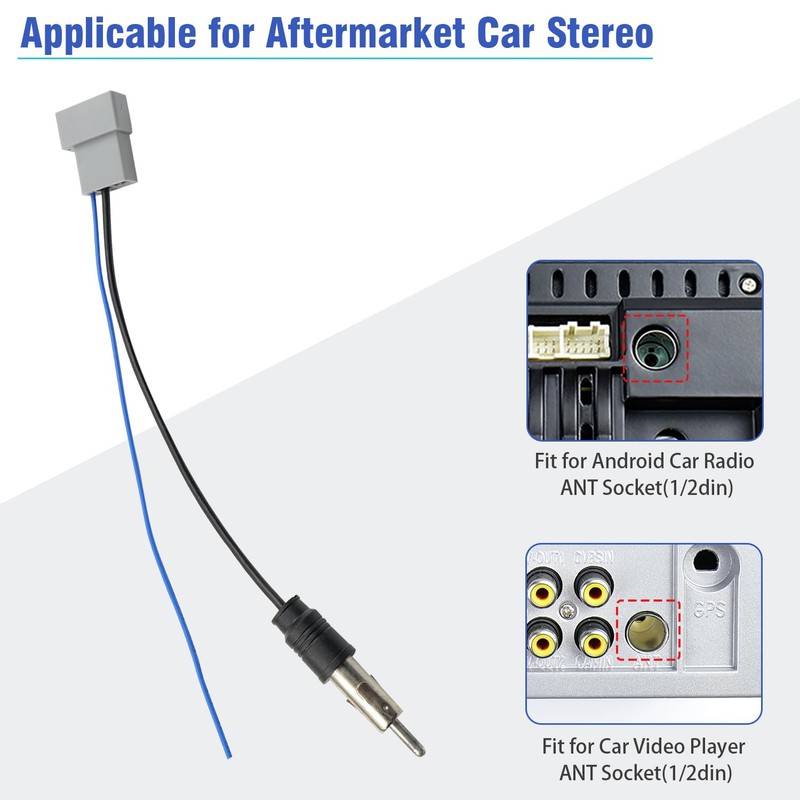 JAYUBIEN - Cable adaptador de antena de radio de coche