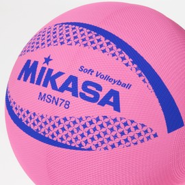 ミカサ(MIKASA) カラーソフトバレーボール 円周78cm 検定球(ピンク)MSN78-P