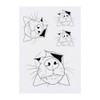 4 x 'Dog Nose Peeping' Temporary Tattoos - Water Resistant,