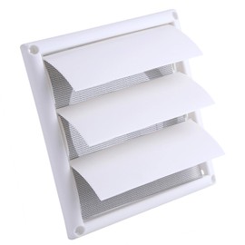 Zerodis Ventilation Grille Fly Wire Wall Air Vent Ventilation Grille Plastic Outlet for Indoor and Outdoor Air Circulation Weather Protection Grille White Supply Air Exhaust Air Grille Ventilation (20